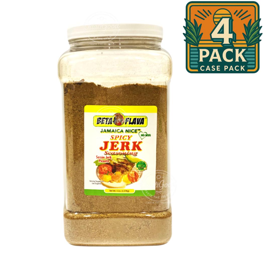 Beta Flava (Ocho Rios) Spicy Jerk Seasoning | 5lb (2.72Kg) | (Bulk) Case Pack