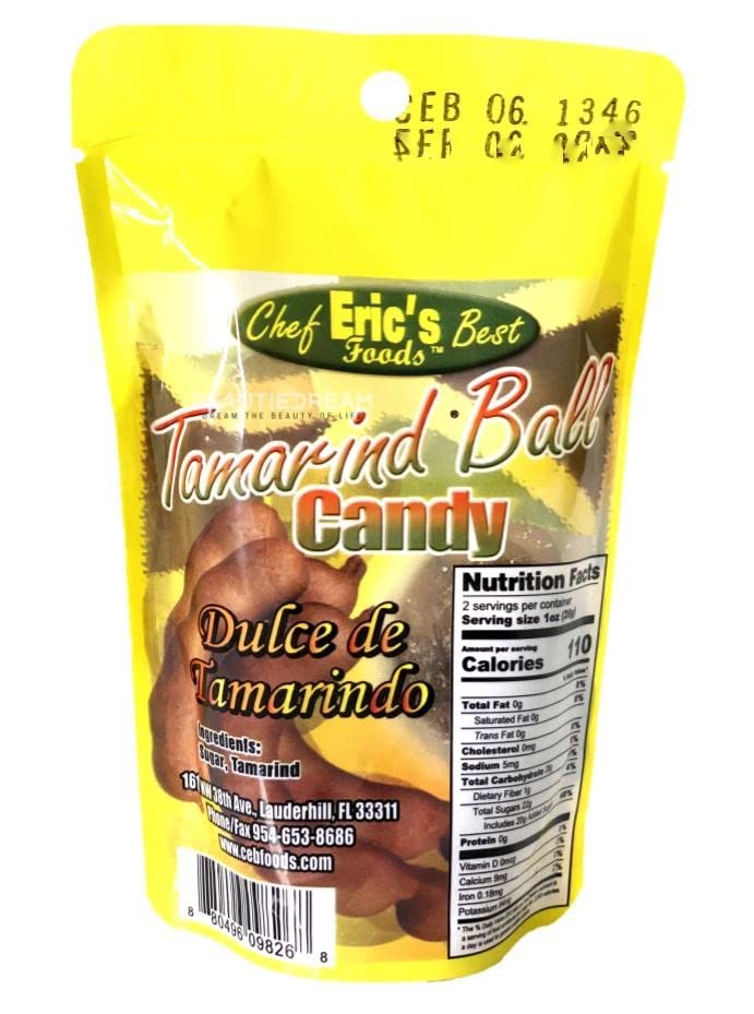 Tamarind Candy Balls Ocho Rios, Chef Eric’s, JCS Variety Pack of 3 (dulce de tamarindo)