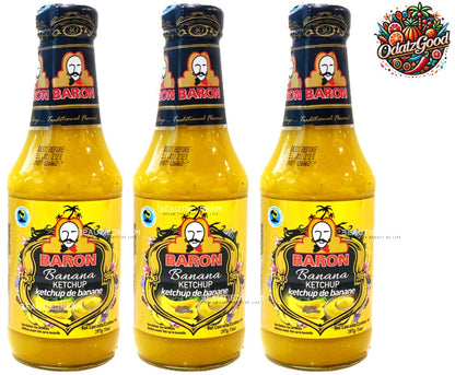 Baron Banana Ketchup | Product of St. Lucia | 14oz (397g)