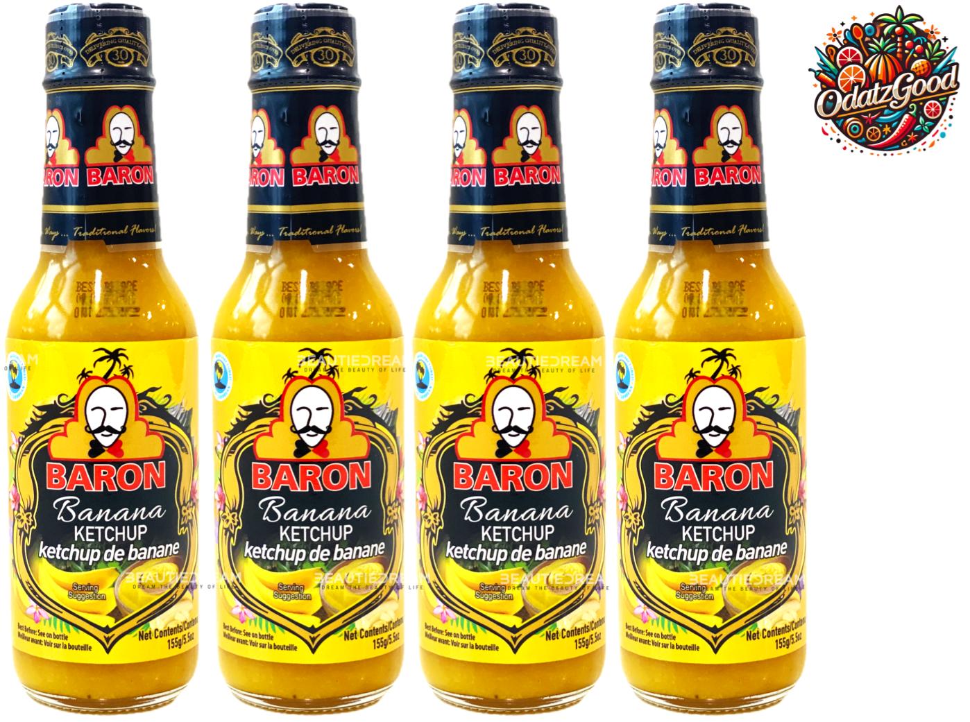 Baron Banana Ketchup  | Product of St. Lucia | 5.5oz (155g)