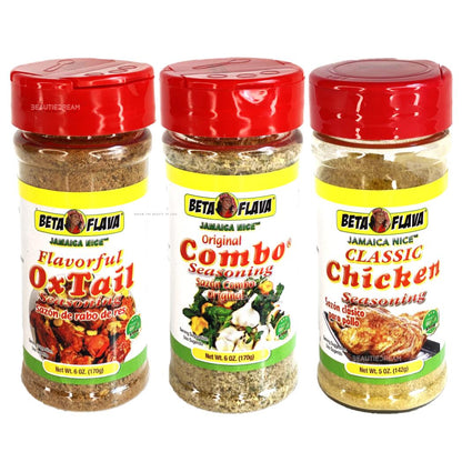 Beta Flava (Ocho Rios) Oxtail, Combo & Chicken Seasoning Bundle