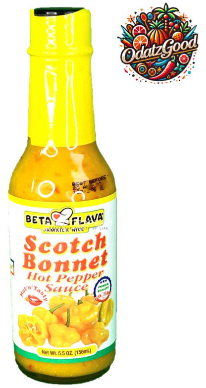 Beta Flava Scotch Bonnet Sauce | Product of St. Lucia | 5.5 oz (156ml)