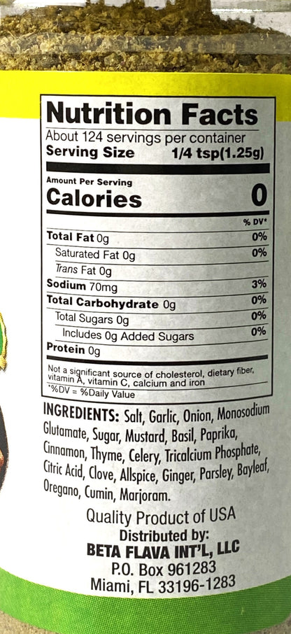 Beta Flava Meat & Steak Beef Stew Seasoning | 5.5oz (156g)