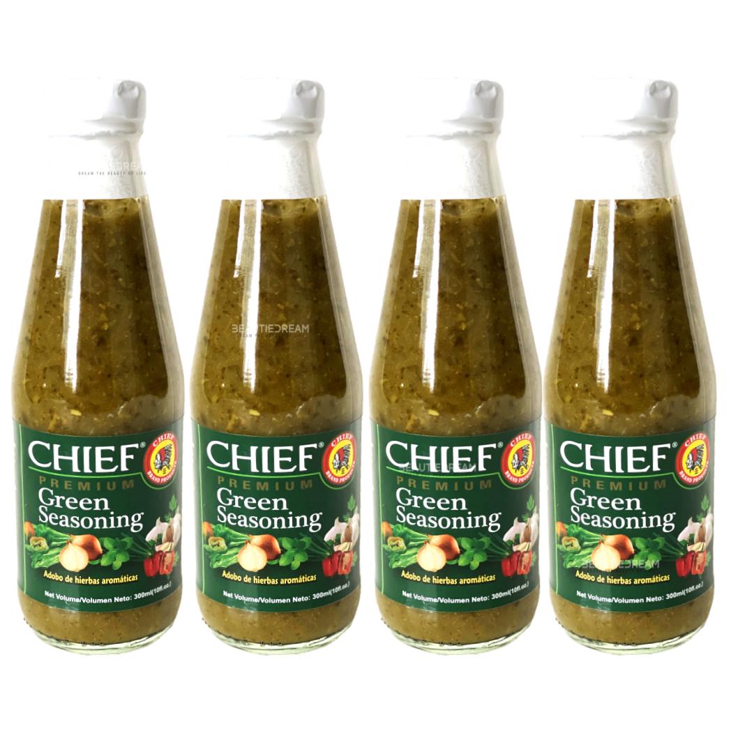 Chief Green Seasoning 10 fl oz. Pack of 4