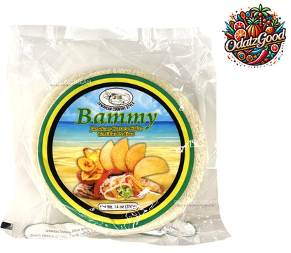 JCS Jamaican Bammy Cassava Cakes (Tortillas de Yuca) | Product of Jamaica | 14 oz