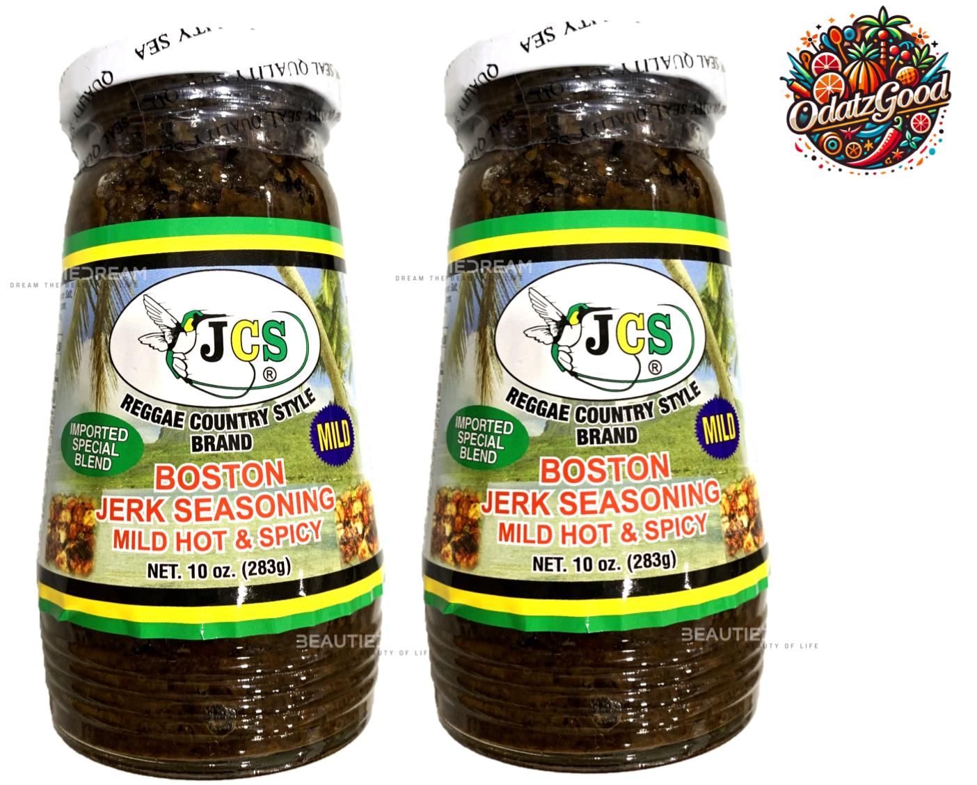 JCS Boston Jerk Seasoning Mild | Product of Jamaica | 10oz