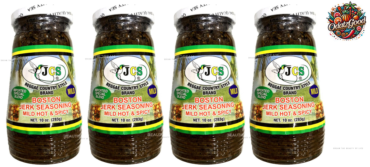 JCS Boston Jerk Seasoning Mild | Product of Jamaica | 10oz