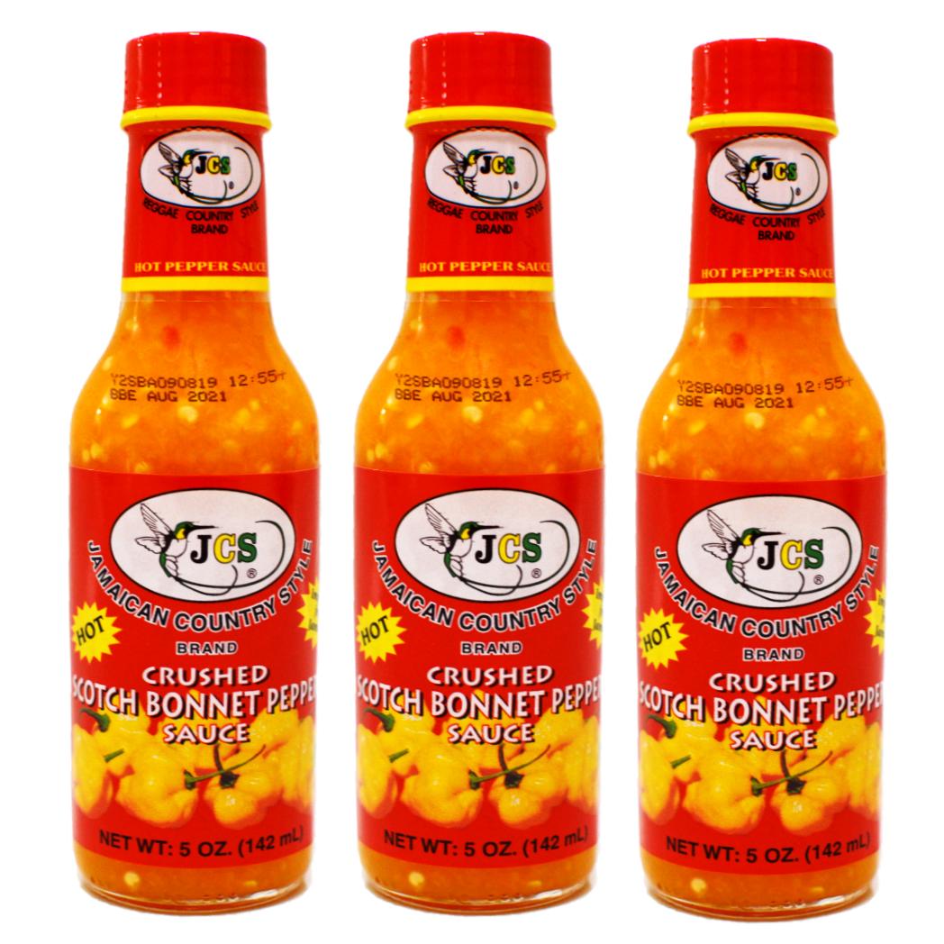 JCS Scotch Bonnet Pepper Sauce 5 oz Pack of 3