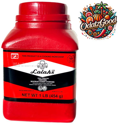 Lalah’s Madras Curry Powder | Product of India | 1 lb (454g)