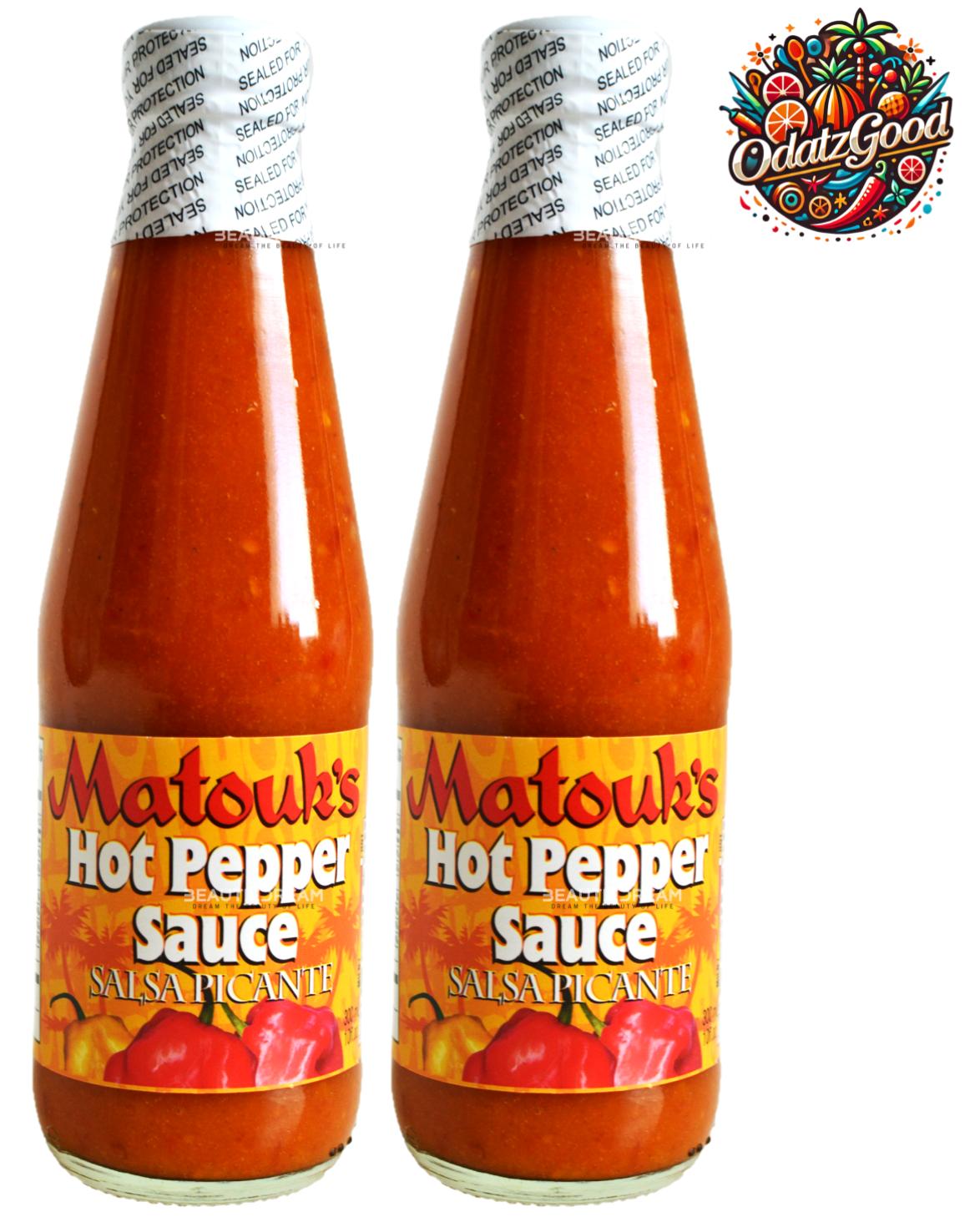 Matouk's Hot Pepper Sauce | Product of Trinidad & Tobago | 10oz