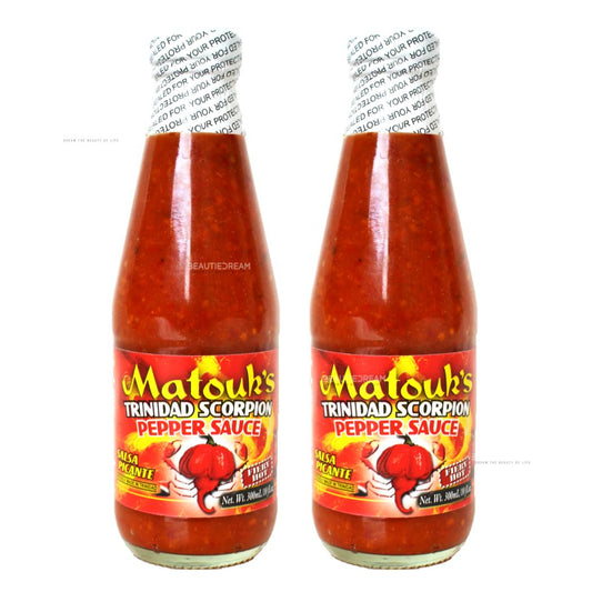 Matouk's Trinidad Scorpion Pepper Sauce 10oz Pack of 2