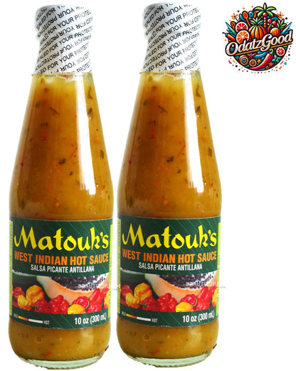 Matouk's West Indian Hot Sauce | Product of Trinidad & Tobago | 10oz