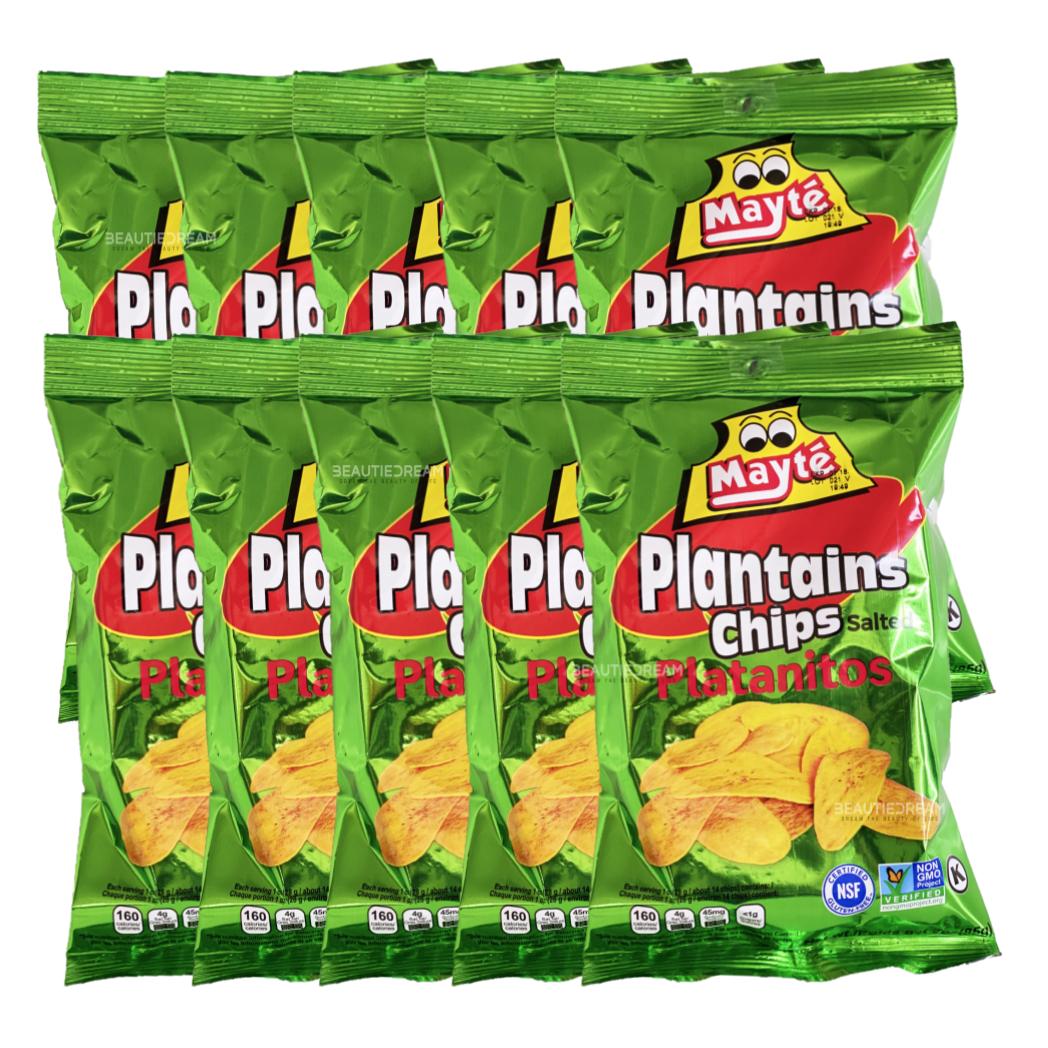 Mayte Plantain Chips Salted (Plantanitos) Pack of 10