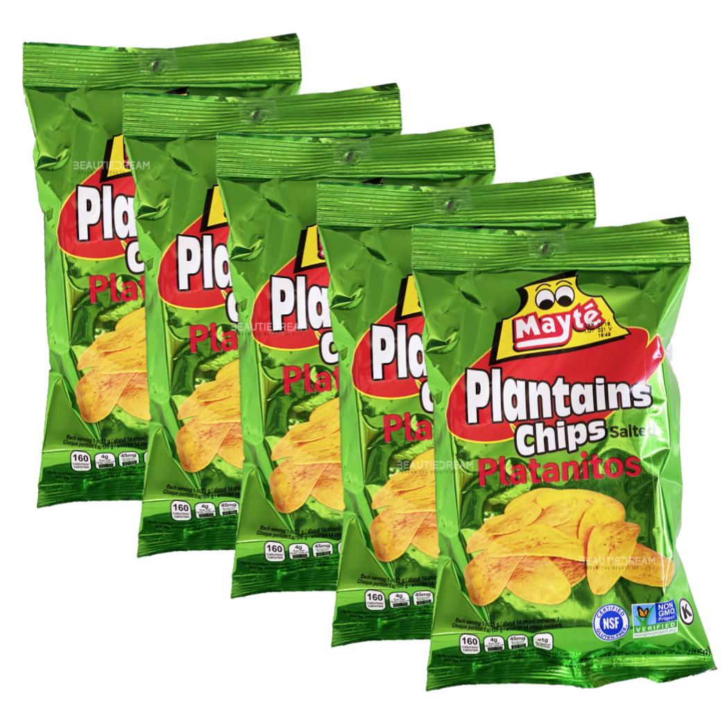 Mayte Plantain Chips Salted (Platanitos) Pack of 5