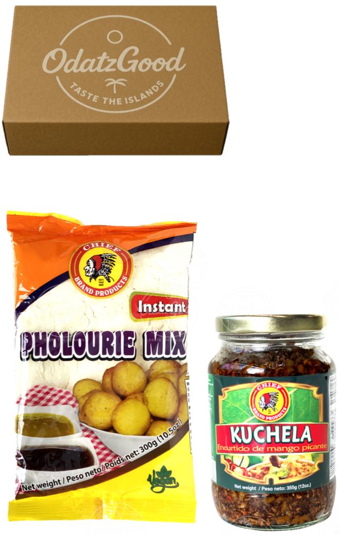 Chief Pholourie Mix & Chief Dipping Sauce – 2 Piece Trinidad Food Bundle