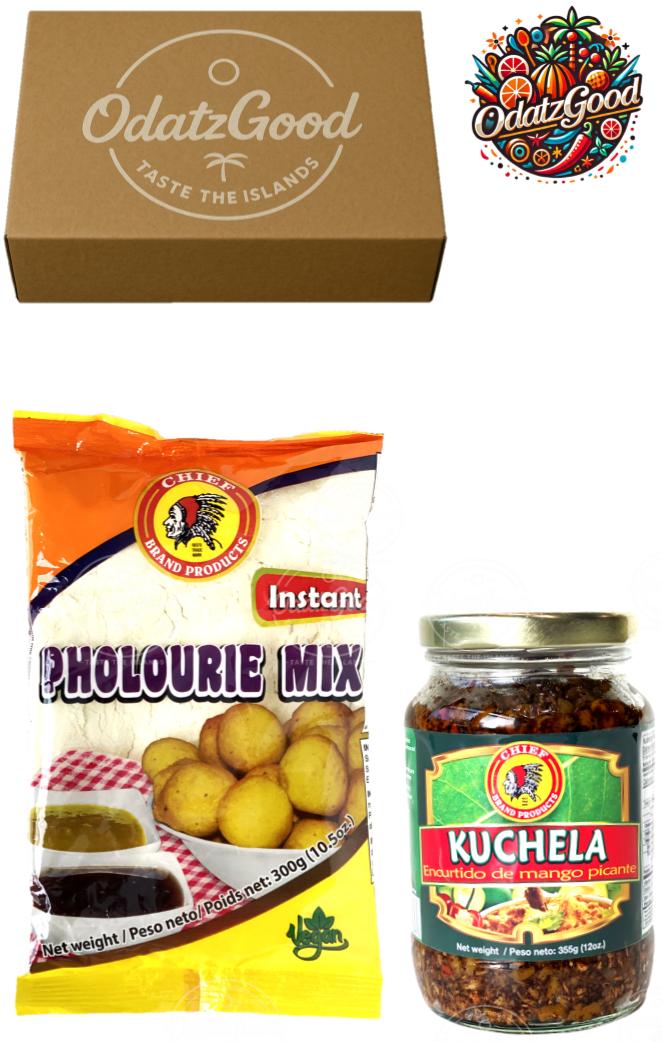 Chief Pholourie Mix & Chief Dipping Sauce – 2 Piece Trinidad Food Bundle