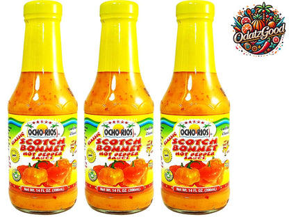 Ocho Rios Scotch Bonnet Pepper Sauce | Product of St. Lucia | 14 oz (396ml)