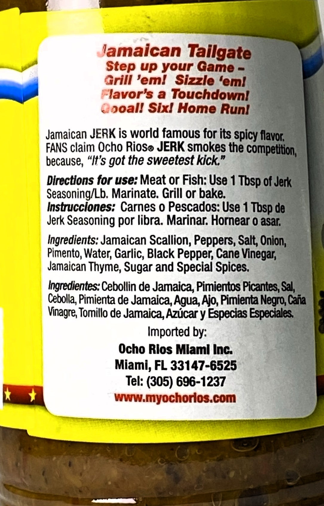 Ocho Rios Spicy (Wet) Jerk Seasoning | 11oz  (311g) | (Bulk) Case Pack