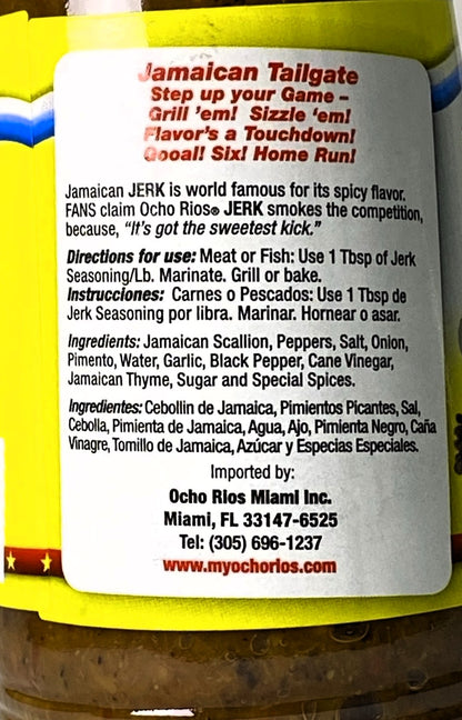 Ocho Rios Spicy (Wet) Jerk Seasoning | 11oz  (311g) | (Bulk) Case Pack