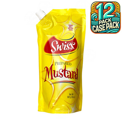 Swiss Prepared Mustard | Product of Trinidad & Tobago | 20oz (567g) | (Bulk) Case Pack