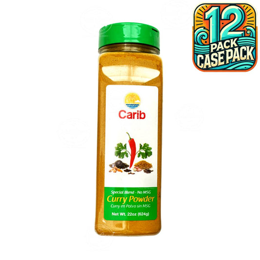 Carib Curry Powder No MSG | 22oz (624g) | (Bulk) Case Pack