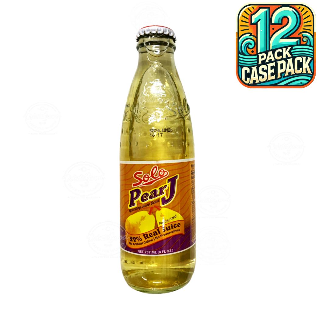 Solo Pear J Sparkling Juice Drink | 8oz (237ml) | (Bulk) Case Pack