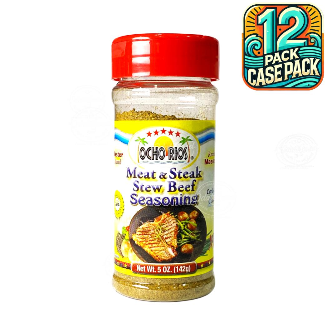 Ocho Rios Meat & Steak Stew Beef Seasoning | 5oz  (142g) | (Bulk) Case Pack