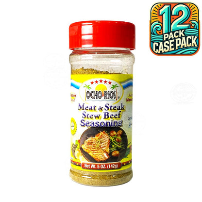 Ocho Rios Meat & Steak Stew Beef Seasoning | 5oz  (142g) | (Bulk) Case Pack
