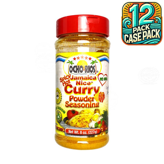 Ocho Rios Curry Hot | 8oz  (227g) | (Bulk) Case Pack