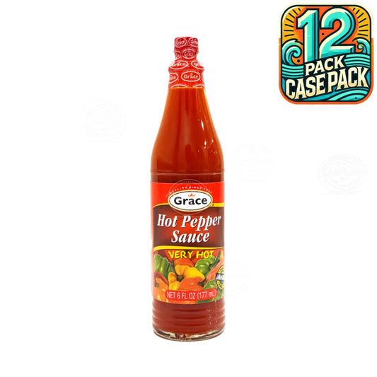 Grace Hot Pepper Sauce | Product of Jamaica | 6oz (177ml) | (Bulk) Case Pack