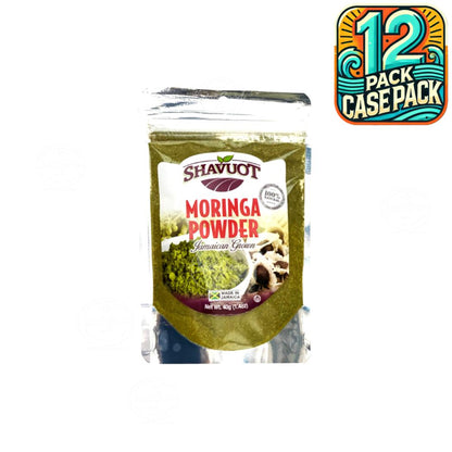 Shavuot Moringa Powder | Product of Jamaica | 1.4oz (36.85g) | (Bulk) Case Pack
