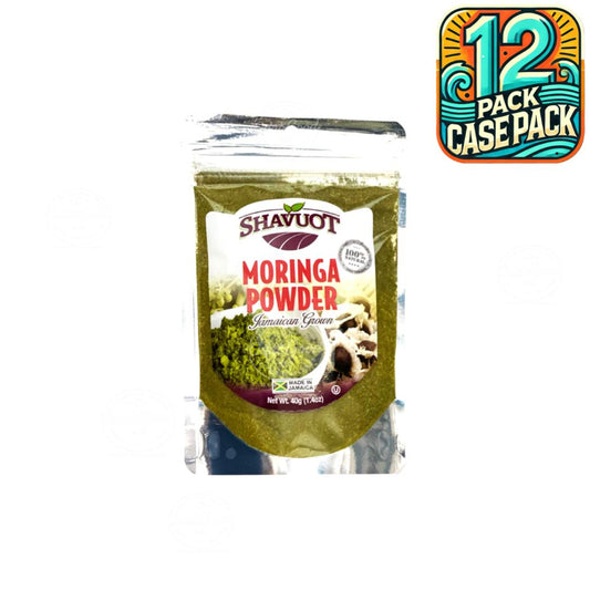 Shavuot Moringa Powder | Product of Jamaica | 1.4oz (36.85g) | (Bulk) Case Pack