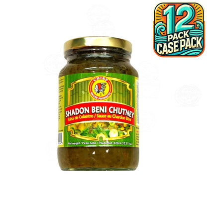 Chief Shadon Beni Chutney | Product of Trinidad & Tobago | 12.3oz (370ml) | (Bulk) Case Pack