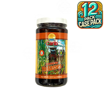 Carib Jamaican Molasses | Product of Jamaica | 11.5oz (340ml) | (Bulk) Case Pack