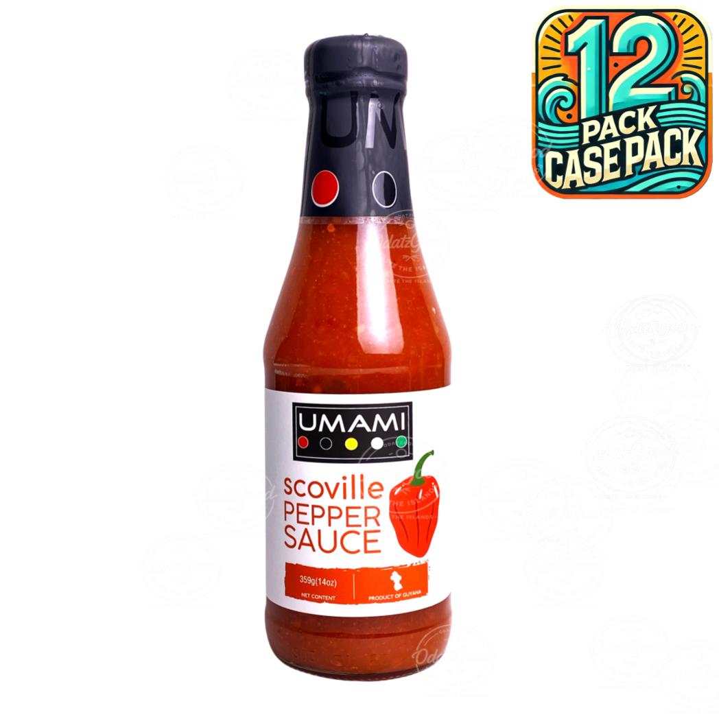 Umami Scoville Pepper Sauce 14oz (359g) | Product of Guyana | 14oz (359g) | (Bulk) Case Pack