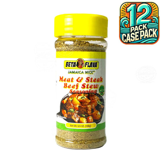 Beta Flava Meat & Steak Beef Stew Seasoning | 5.5oz (156g) | (Bulk) Case Pack