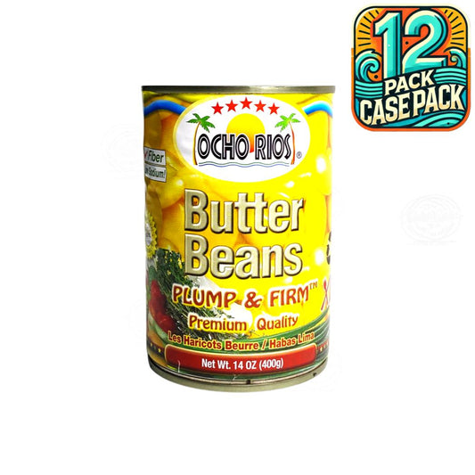 Ocho Rios Butter Beans | 14oz  (400ml) | (Bulk) Case Pack