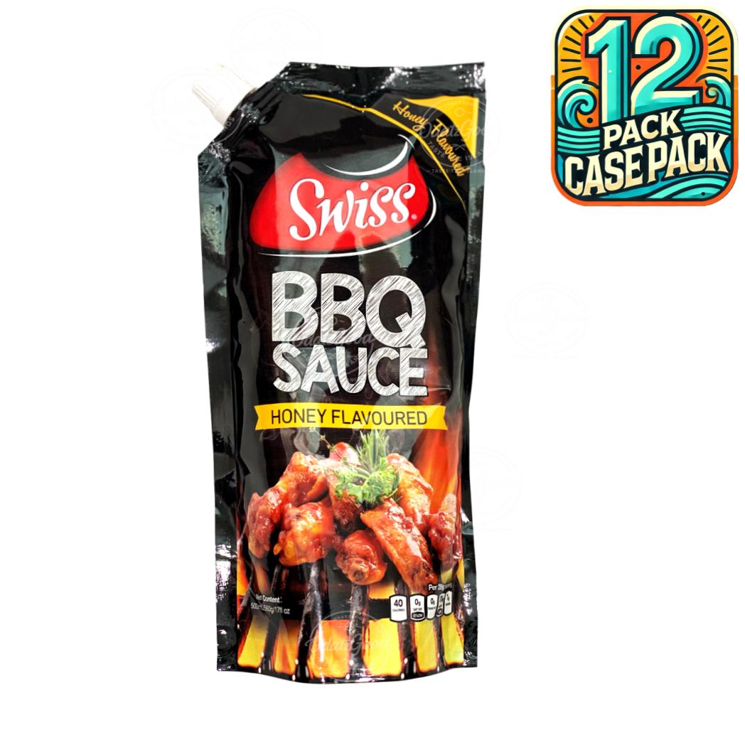 Swiss BBQ Sauce Honey | Product of Trinidad & Tobago | 17oz (500ml) | (Bulk) Case Pack