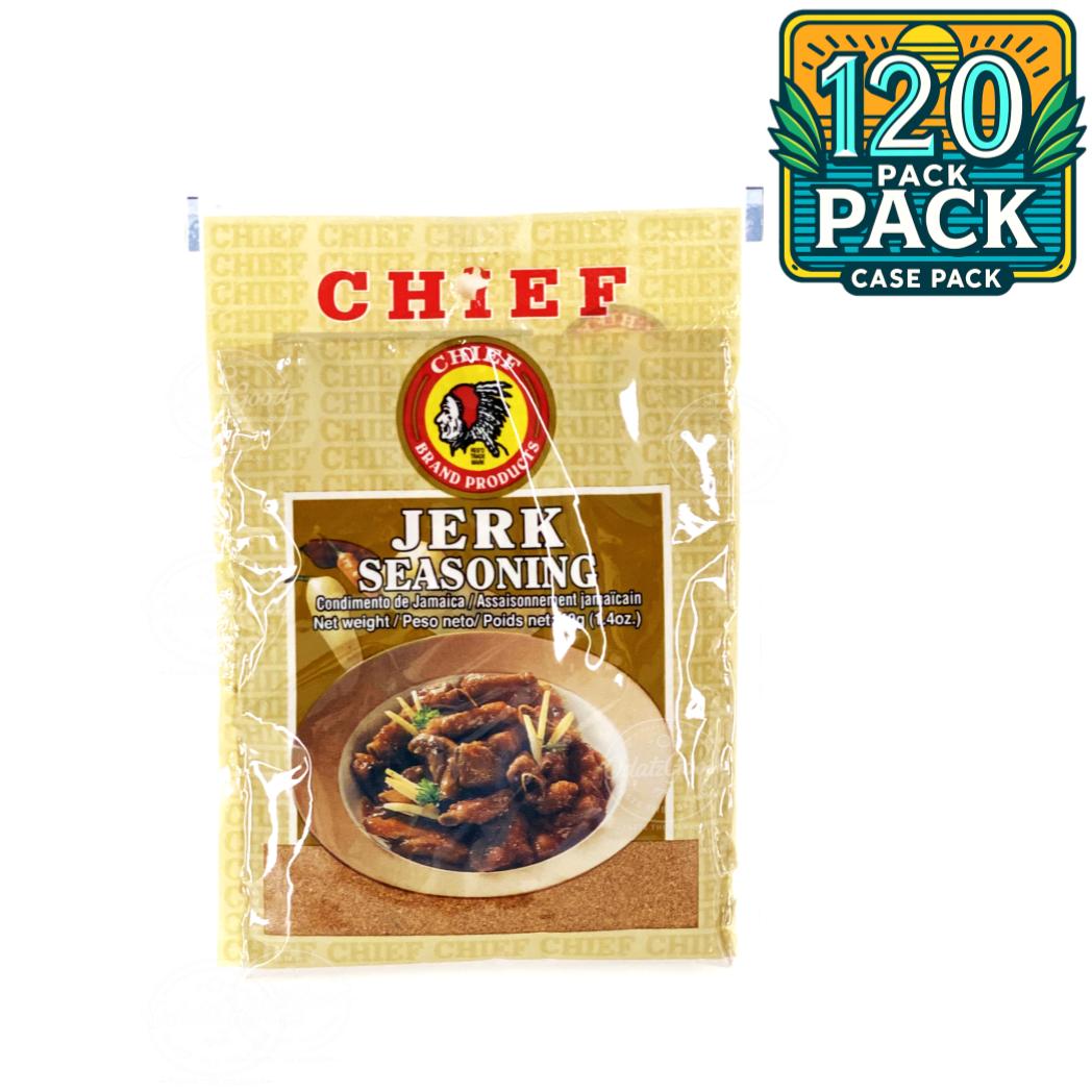 Chief Jerk Seasoning | Product of Trinidad & Tobago | 1.4oz (40g) | (Bulk) Case Pack