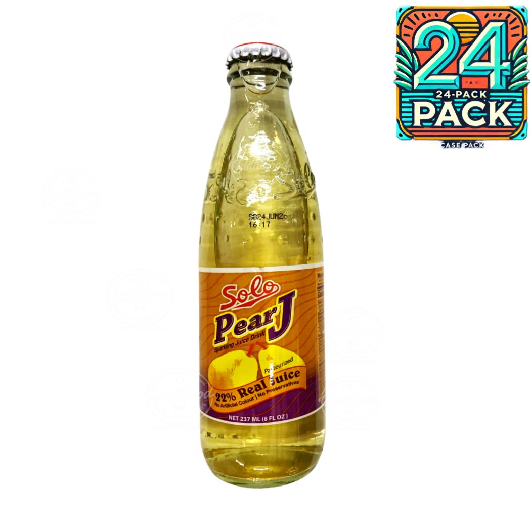 Solo Pear J Sparkling Juice Drink | 8oz (237ml) | (Bulk) Case Pack