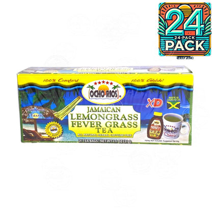 Ocho Rios Jamaican Lemongrass (Fever Grass) Tea (24 Tea Bags) | 1.1oz  (31g) | (Bulk) Case Pack