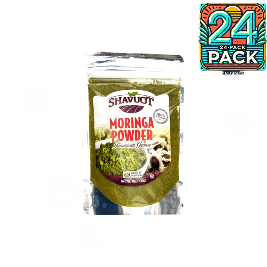 Shavuot Moringa Powder | Product of Jamaica | 1.4oz (36.85g) | (Bulk) Case Pack