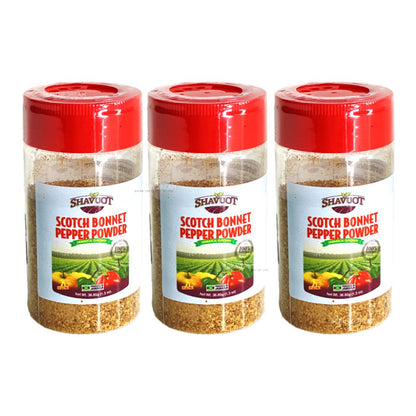 Scotch Bonnet Pepper Powder by Shavuot Pack of 3