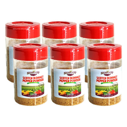 Scotch Bonnet Pepper Powder by Shavuot Pack of 6