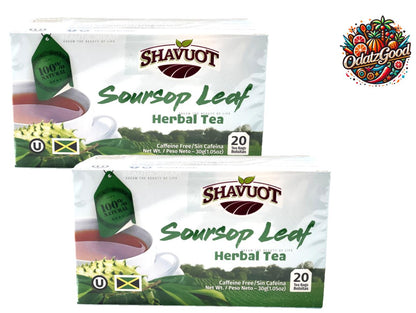 Shavuot Soursop Tea | Product of Jamaica | 20 Tea Bags