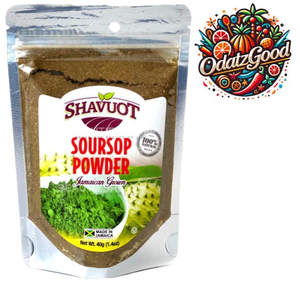 Shavuot Soursop Powder | Product of Jamaica | 1.4oz (36.85g)