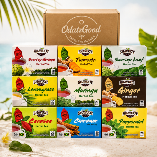 Shavuot Herbal Tea Variety Sampler 9-Pack – Cerasee, Soursop, Moringa, Ginger, Lemongrass, Peppermint, Cinnamon & Turmeric