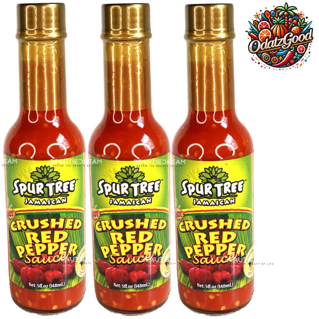 Spur Tree Crushed Red Pepper Sauce | Product of Jamaica | 5 oz (148ml)