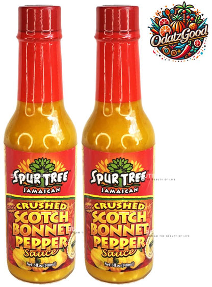 Spur Tree Crushed Scotch Bonnet Pepper Sauce | Product of Jamaica  | 5 oz (148ml)