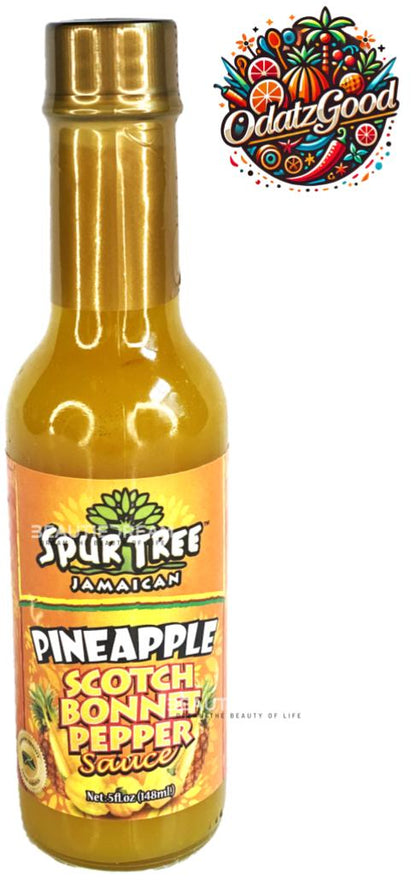 Spur Tree Pineapple Scotch Bonnet Pepper Sauce | Product of Jamaica | 5 oz (148ml)